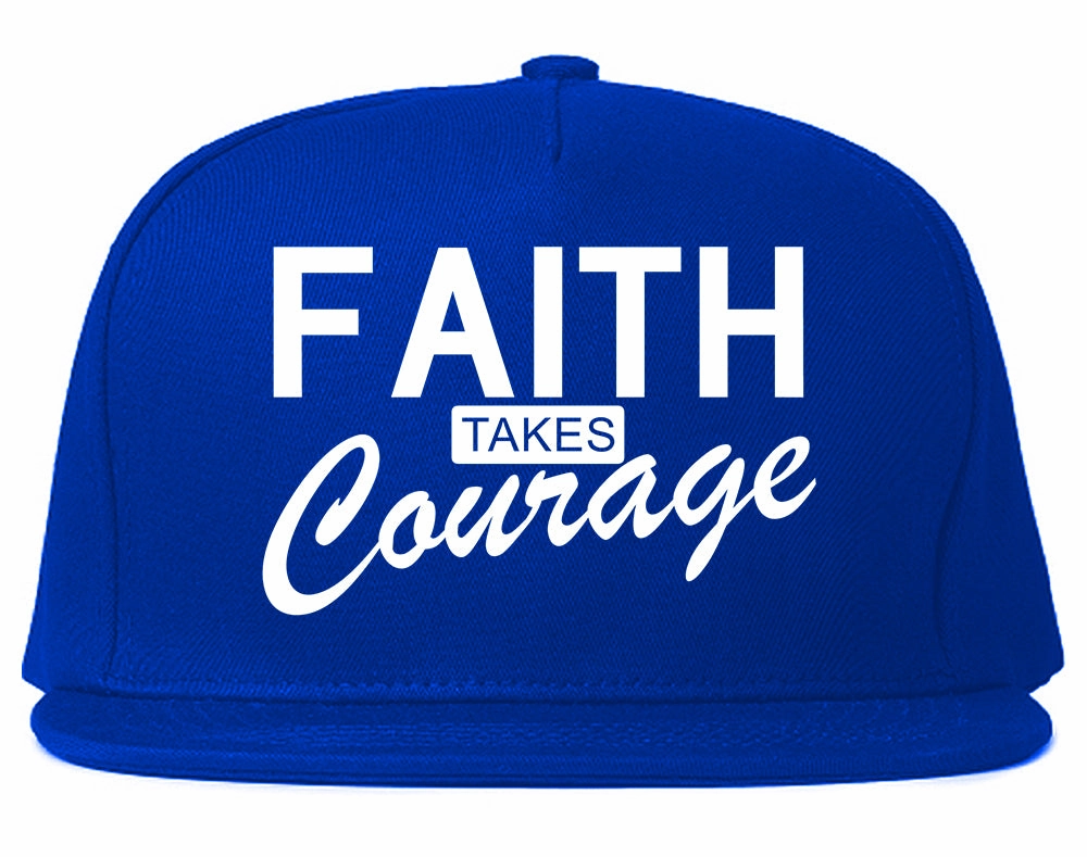 Faith Takes Courage Religious Mens Snapback Hat