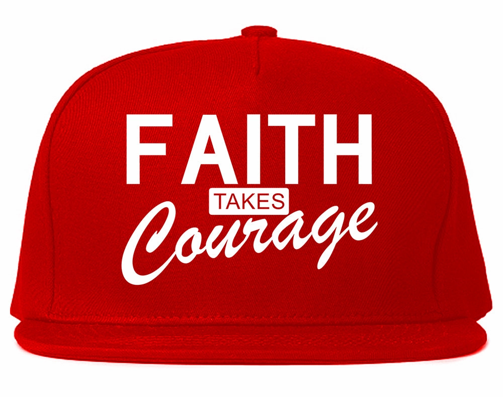 Faith Takes Courage Religious Mens Snapback Hat