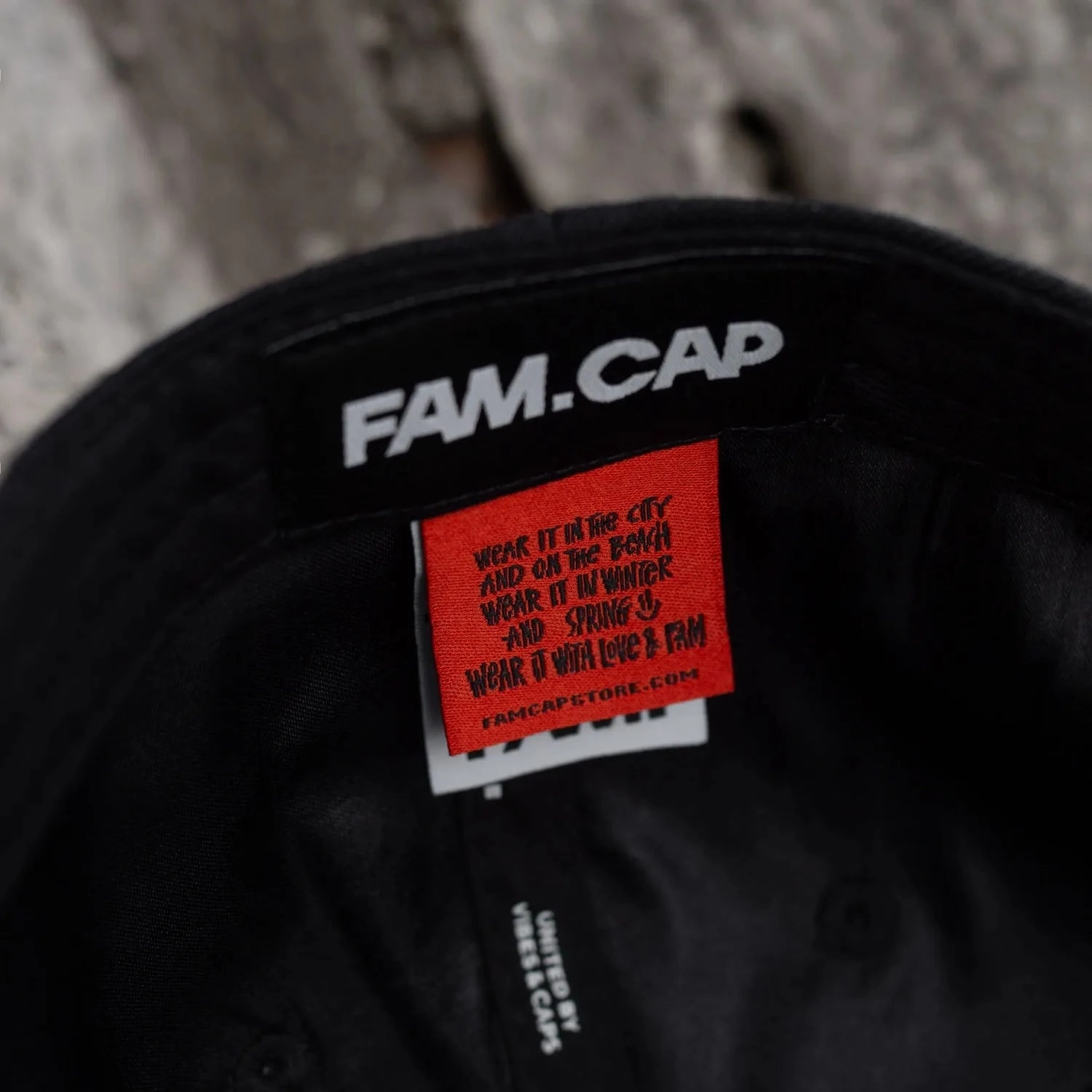 FAM.CAP CORE BLACK SNAPBACK /GREEN UV