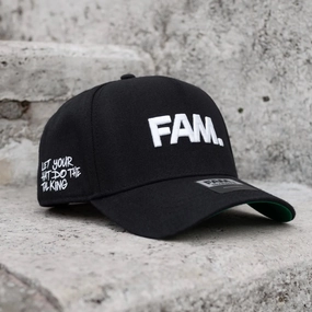 FAM.CAP CORE BLACK SNAPBACK /GREEN UV