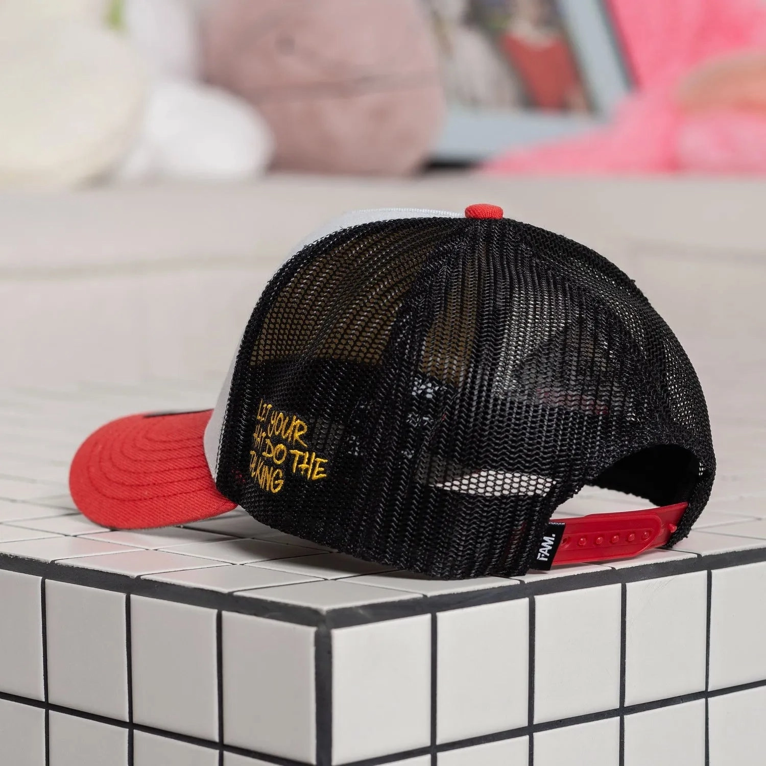 FAM.CAP SNAPBACK "A" CAP 4TH ANNIVERSARY MESH TRUCKER TWO TONE / GREY UV