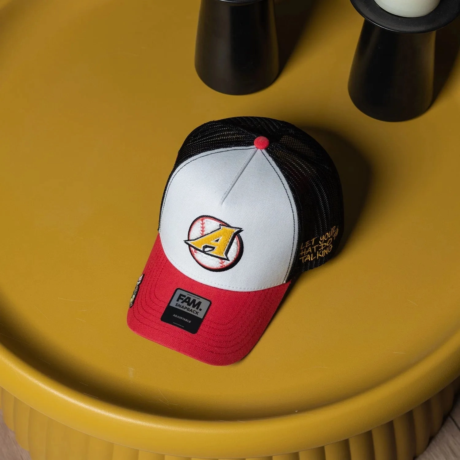 FAM.CAP SNAPBACK "A" CAP 4TH ANNIVERSARY MESH TRUCKER TWO TONE / GREY UV