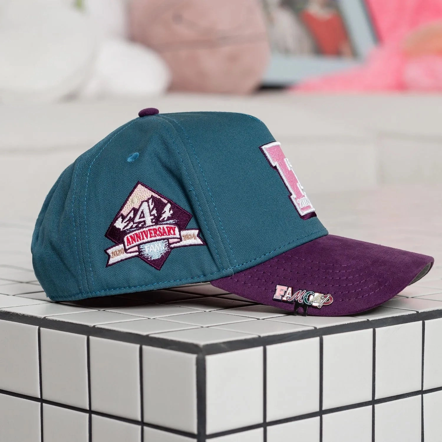 FAM.CAP SNAPBACK "F" CAP 4TH ANNIVERSARY TWO TONE / GREY UV