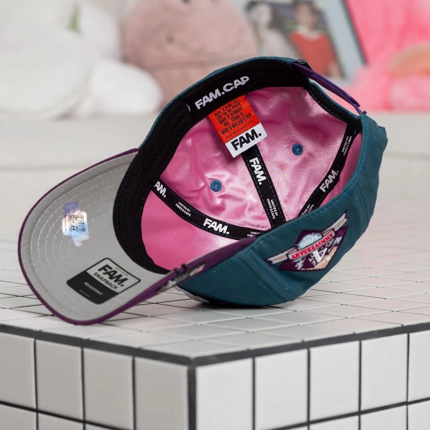 FAM.CAP SNAPBACK "F" CAP 4TH ANNIVERSARY TWO TONE / GREY UV