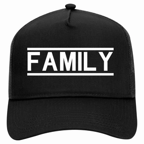 Family Fam Squad Retro Adult 5 Panel Mesh Trucker Hat