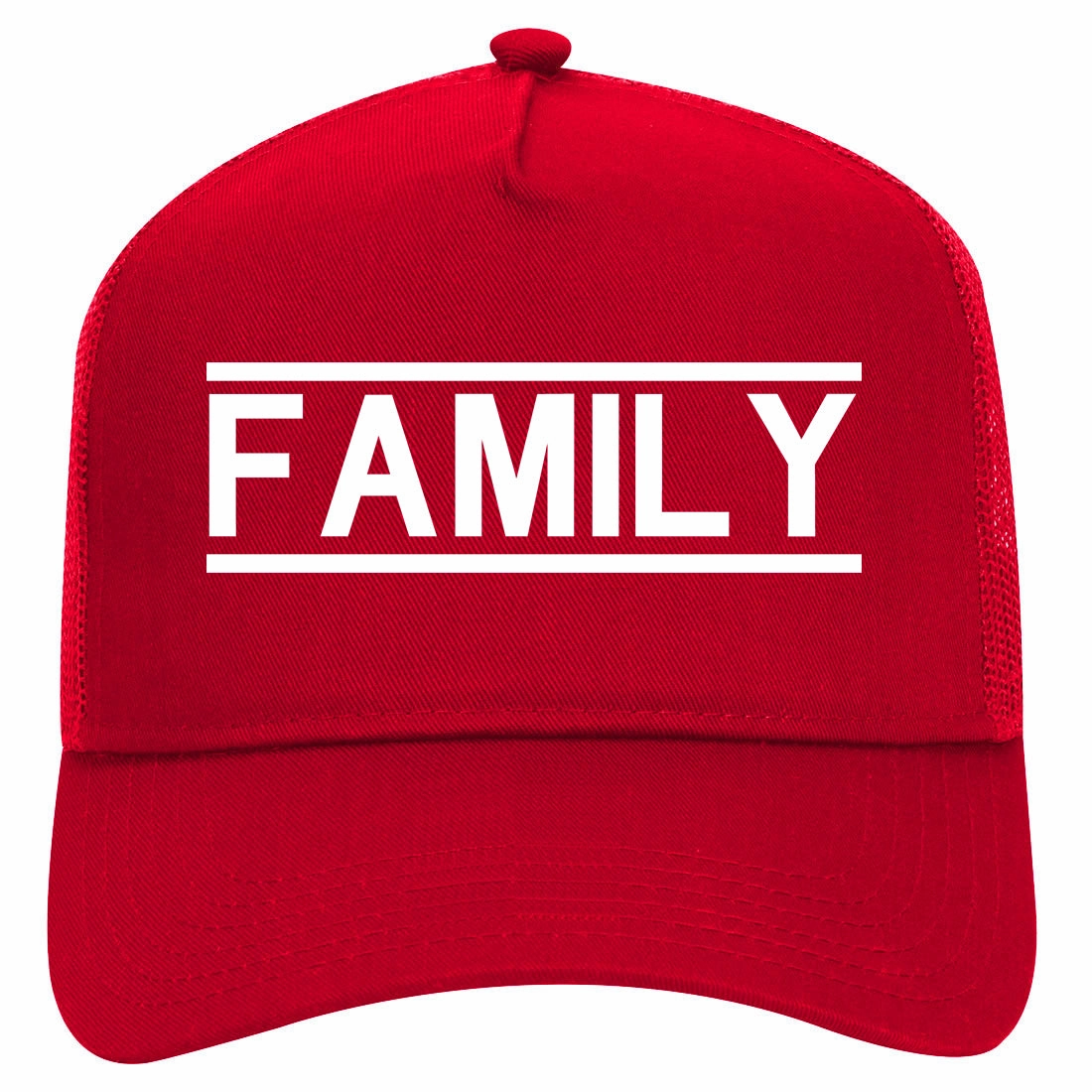 Family Fam Squad Retro Adult 5 Panel Mesh Trucker Hat