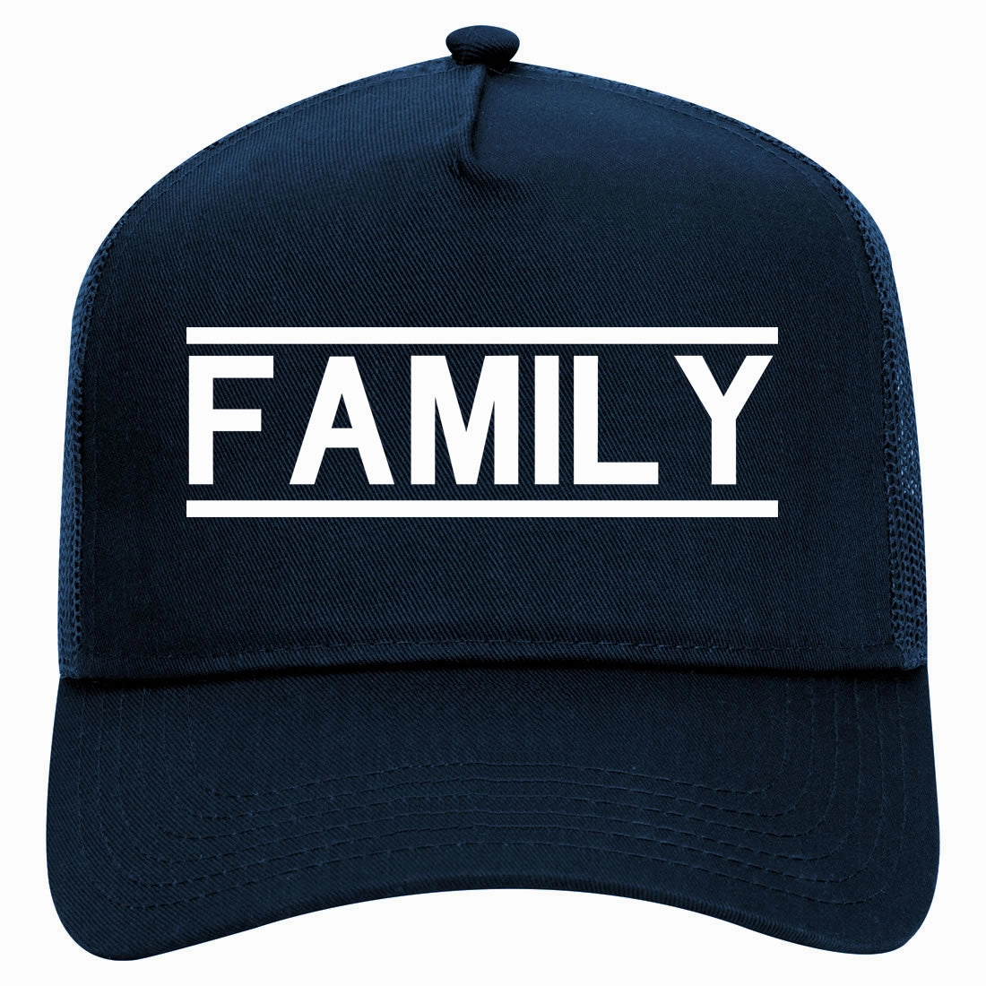 Family Fam Squad Retro Adult 5 Panel Mesh Trucker Hat