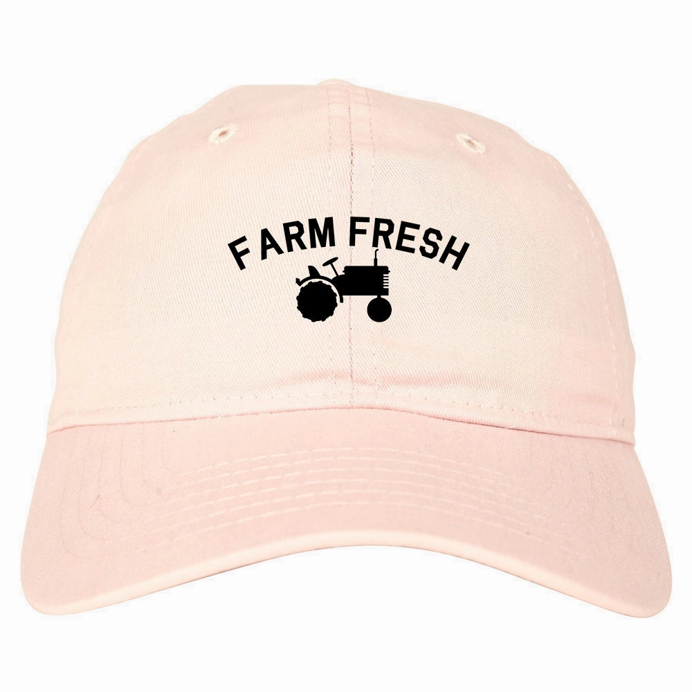 Farm Fresh Tractor Mens Dad Hat Baseball Cap