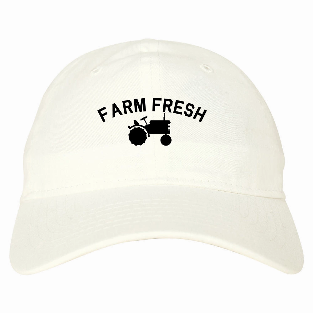Farm Fresh Tractor Mens Dad Hat Baseball Cap