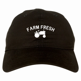 Farm Fresh Tractor Mens Dad Hat Baseball Cap