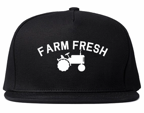 Farm Fresh Tractor Mens Snapback Hat