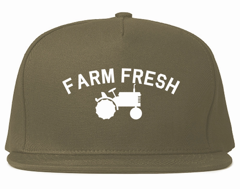 Farm Fresh Tractor Mens Snapback Hat