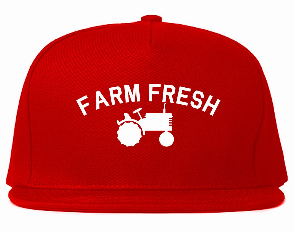 Farm Fresh Tractor Mens Snapback Hat