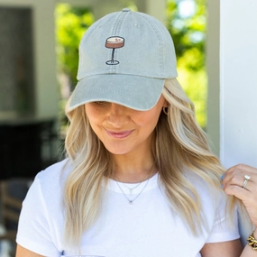 Favorite Cocktail Embroidered Hat