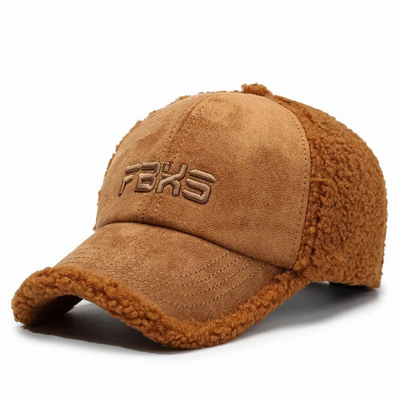 FBXS Winter Fur Cotton Baseball Cap