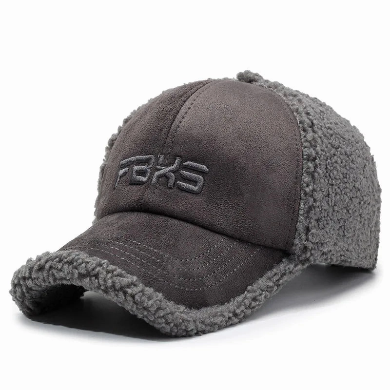 FBXS Winter Fur Cotton Baseball Cap