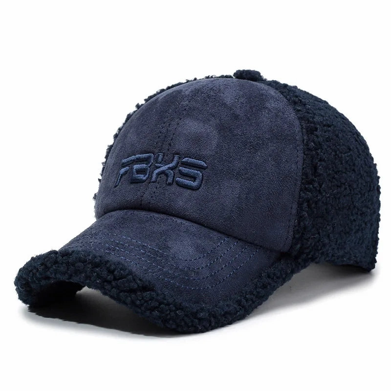 FBXS Winter Fur Cotton Baseball Cap