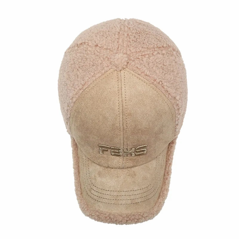 FBXS Winter Fur Cotton Baseball Cap