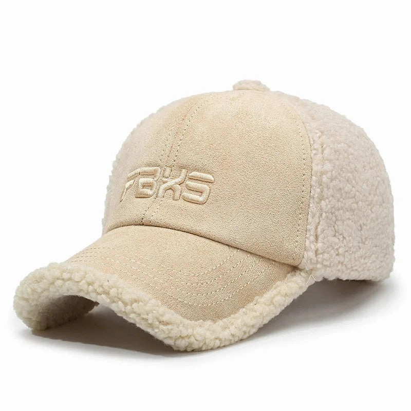 FBXS Winter Fur Cotton Baseball Cap