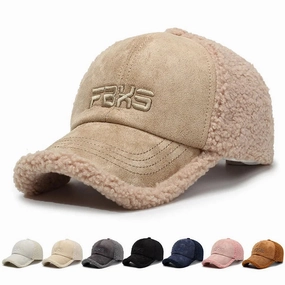 FBXS Winter Fur Cotton Baseball Cap