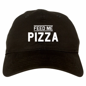 Feed Me Pizza Mens Dad Hat Baseball Cap