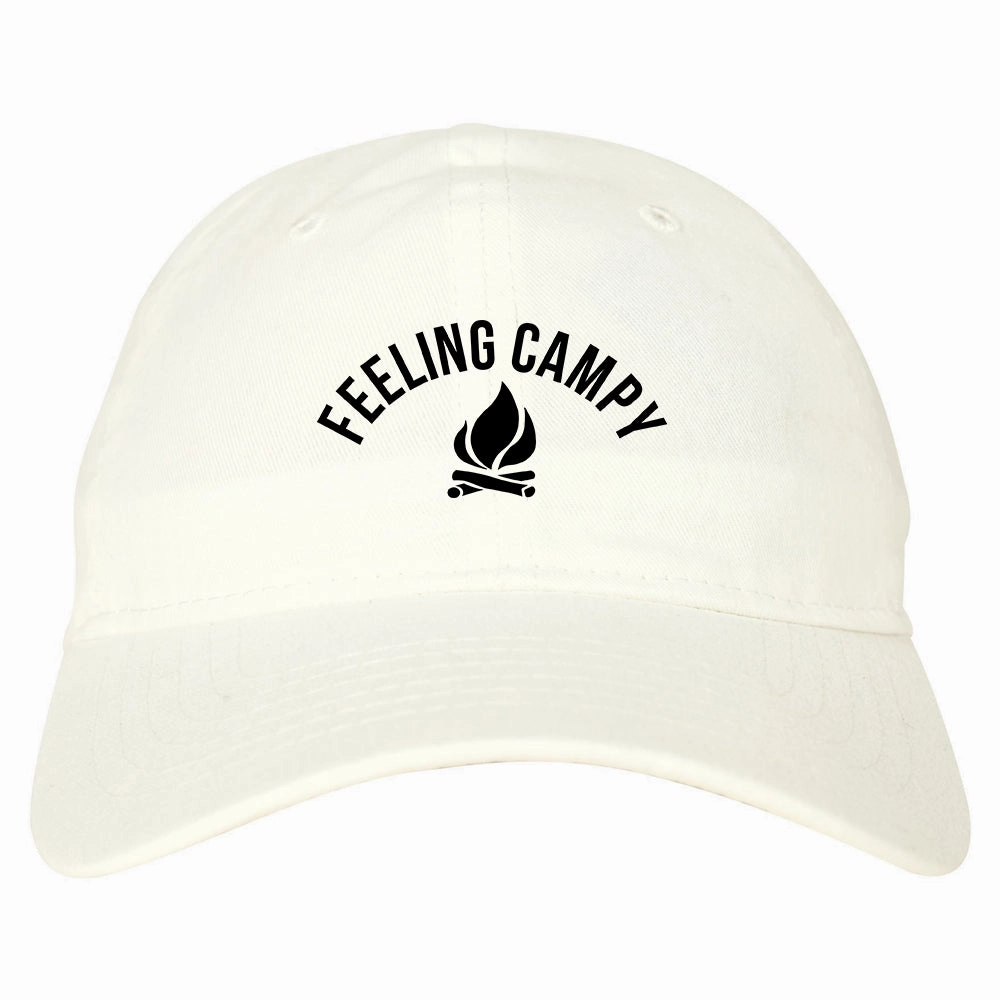 Feeling Campy Camp Fire Outdoor Mens Dad Hat Baseball Cap