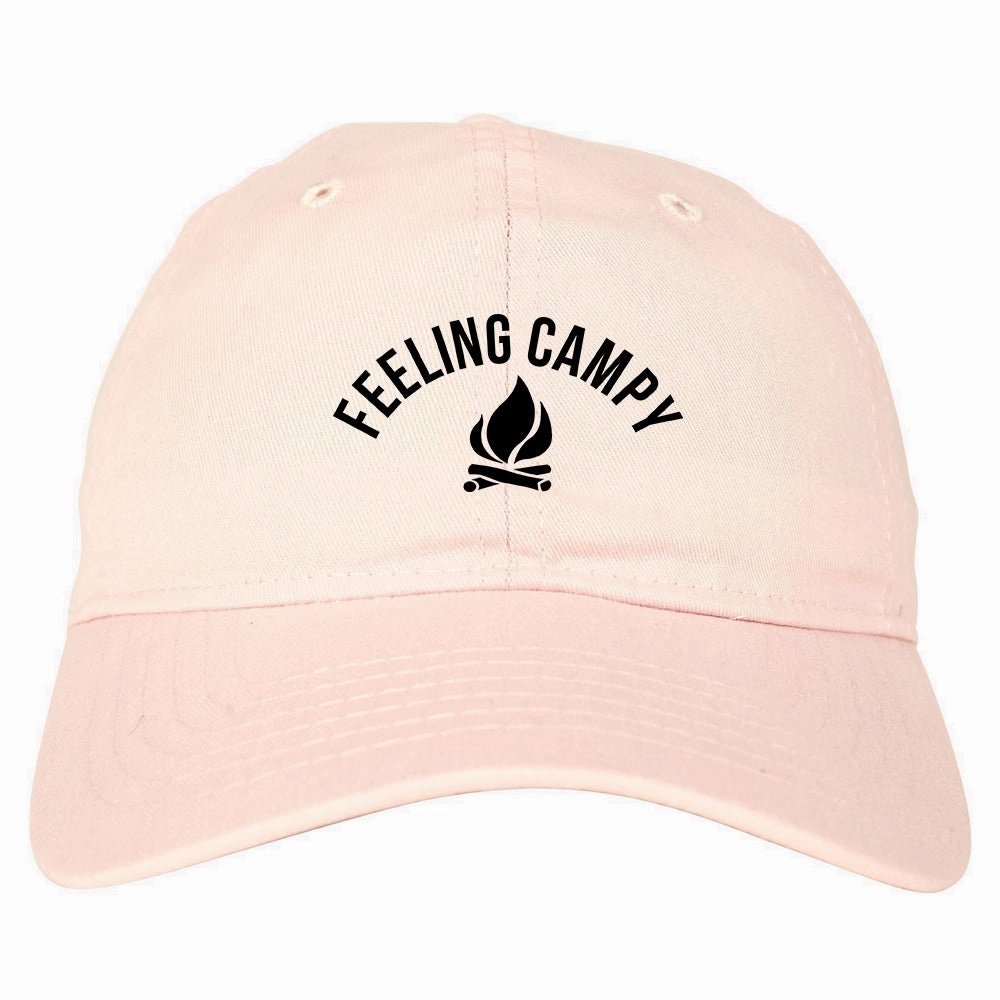 Feeling Campy Camp Fire Outdoor Mens Dad Hat Baseball Cap