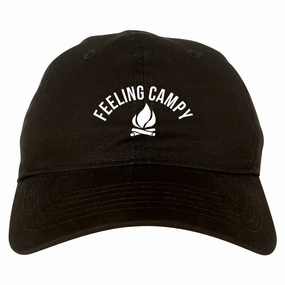 Feeling Campy Camp Fire Outdoor Mens Dad Hat Baseball Cap