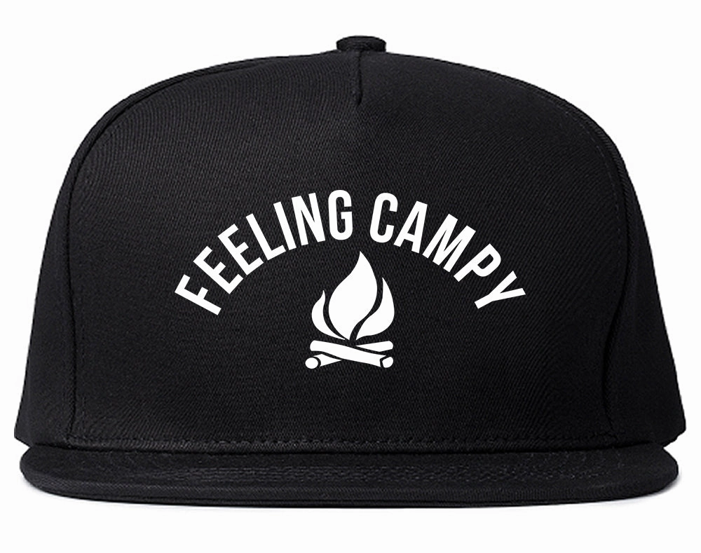 Feeling Campy Camp Fire Outdoor Mens Snapback Hat