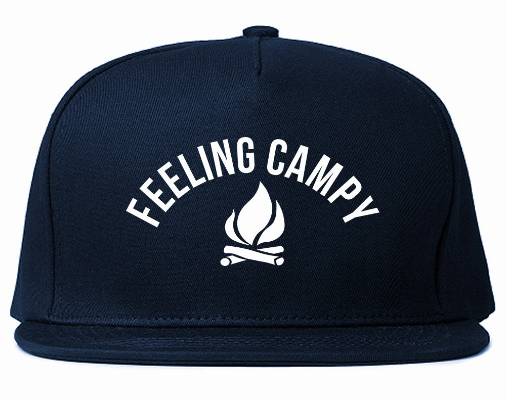 Feeling Campy Camp Fire Outdoor Mens Snapback Hat