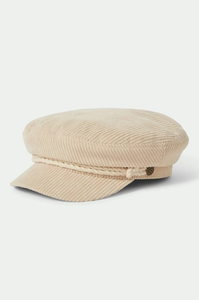 Fiddler Fisherman Cap - Macadamia Cord