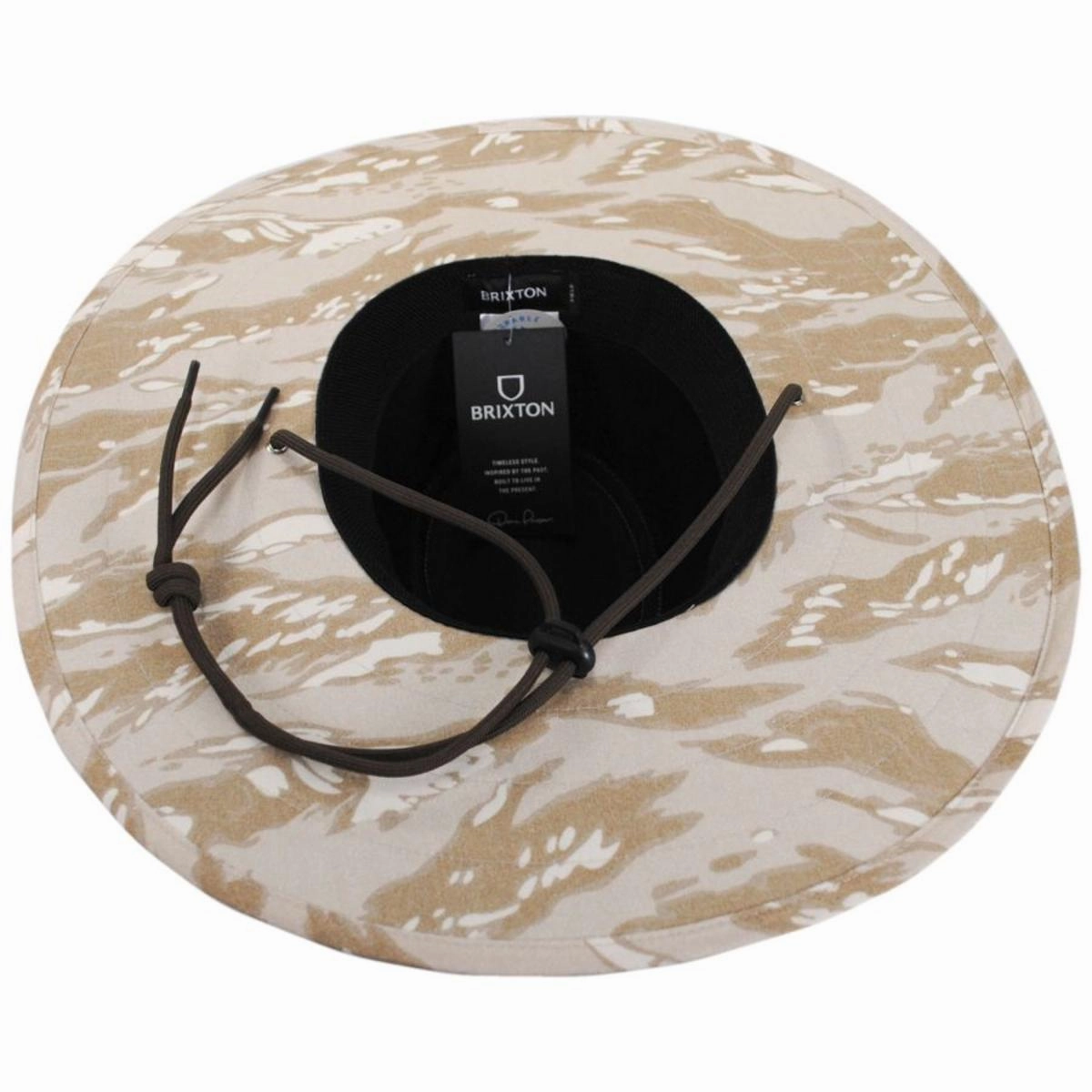 Field Camouflage Cotton Aussie Sun Hat - Off White