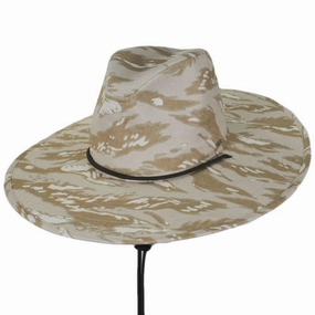 Field Camouflage Cotton Aussie Sun Hat - Off White