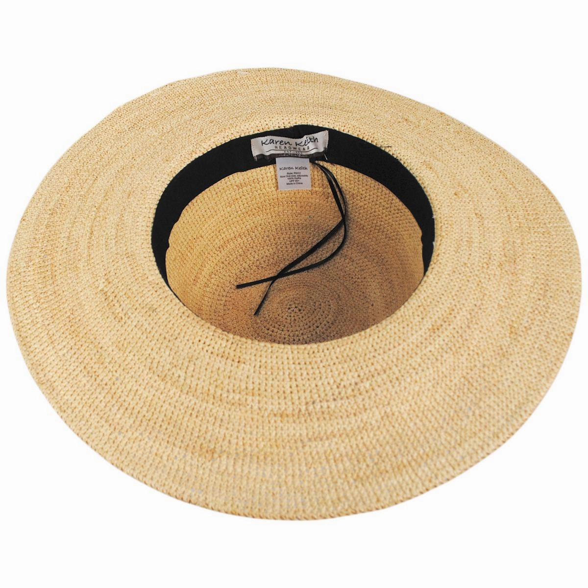 Fiesta Island Raffia Crochet Straw Swinger Sun Hat