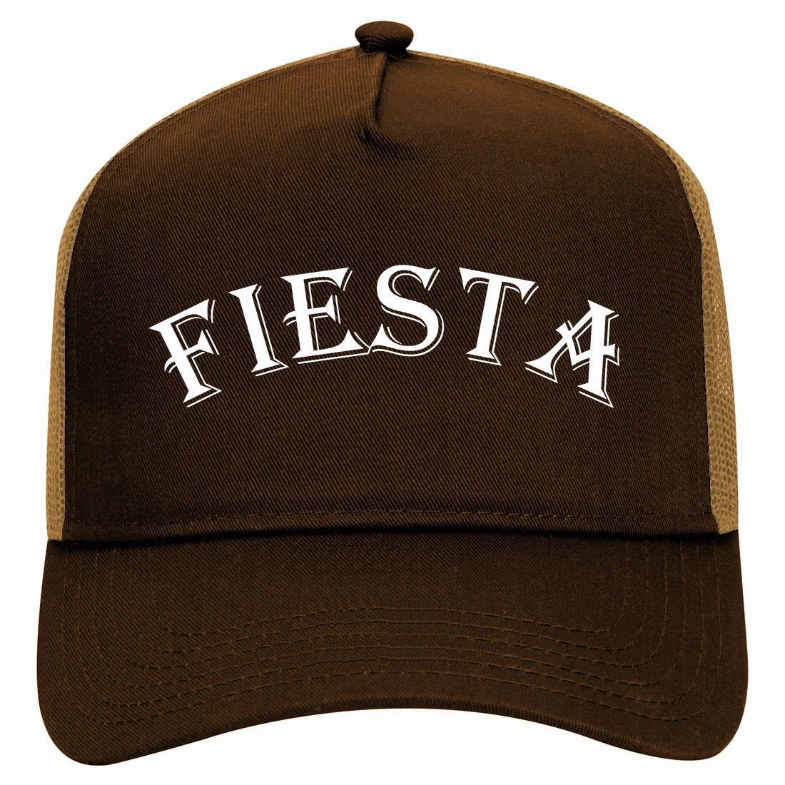 Fiesta Party Cinco De Mayo Retro Adult 5 Panel Mesh Trucker Hat