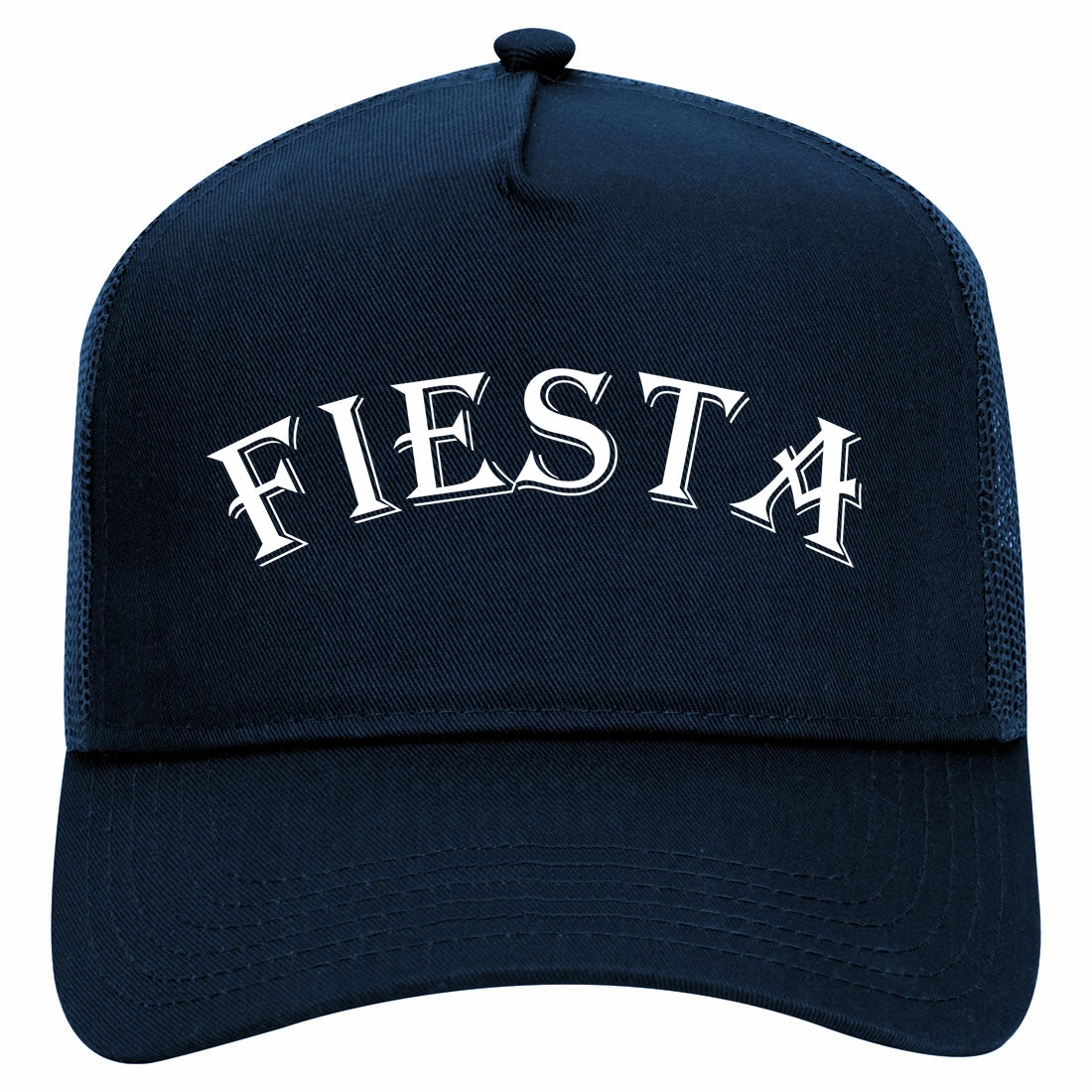 Fiesta Party Cinco De Mayo Retro Adult 5 Panel Mesh Trucker Hat
