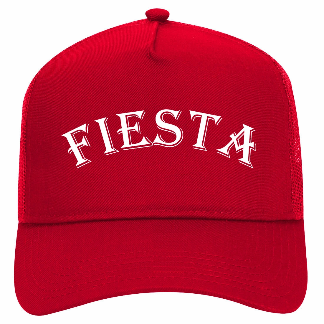 Fiesta Party Cinco De Mayo Retro Adult 5 Panel Mesh Trucker Hat