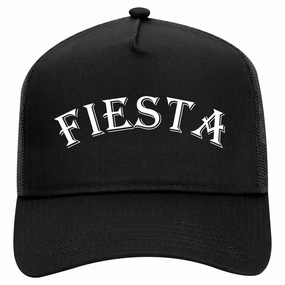 Fiesta Party Cinco De Mayo Retro Adult 5 Panel Mesh Trucker Hat