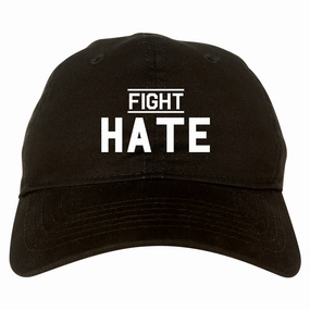 Fight Hate Mens Dad Hat Baseball Cap