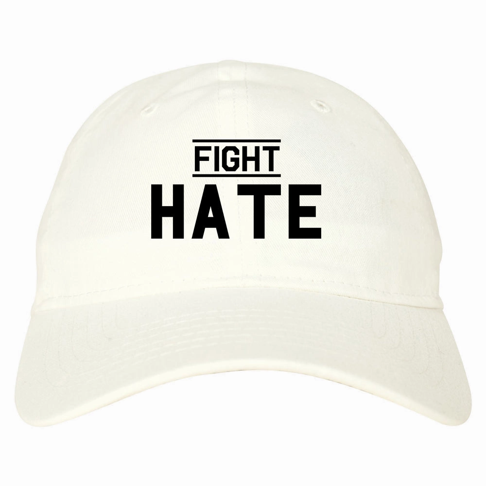 Fight Hate Mens Dad Hat Baseball Cap