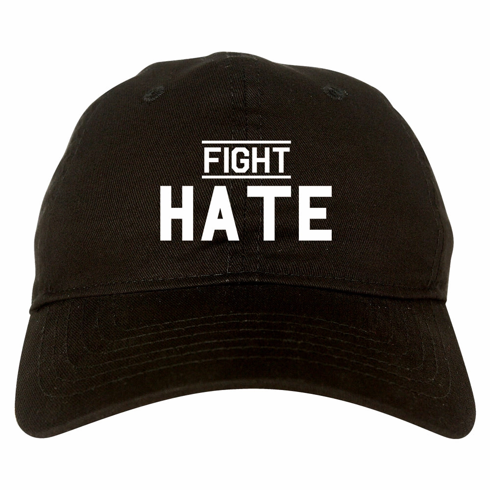 Fight Hate Mens Dad Hat Baseball Cap