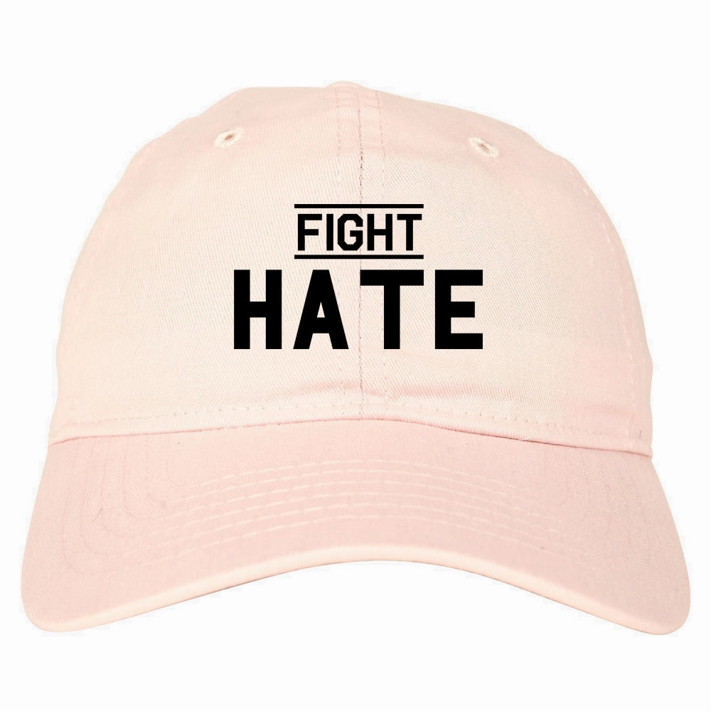 Fight Hate Mens Dad Hat Baseball Cap
