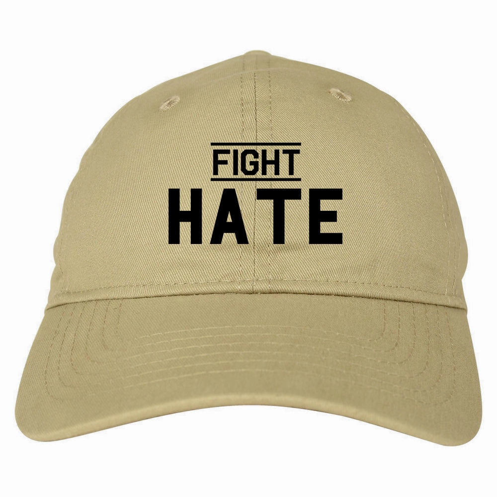 Fight Hate Mens Dad Hat Baseball Cap