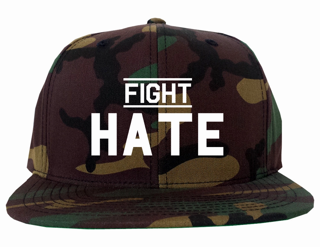 Fight Hate Mens Snapback Hat