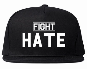 Fight Hate Mens Snapback Hat