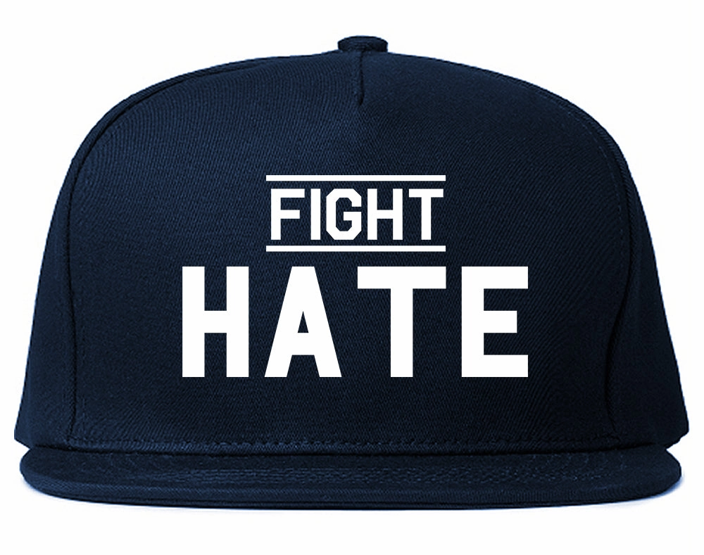 Fight Hate Mens Snapback Hat