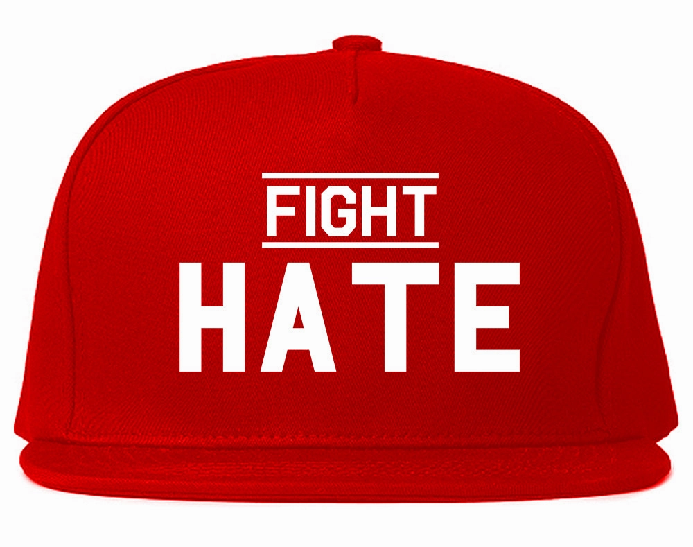Fight Hate Mens Snapback Hat