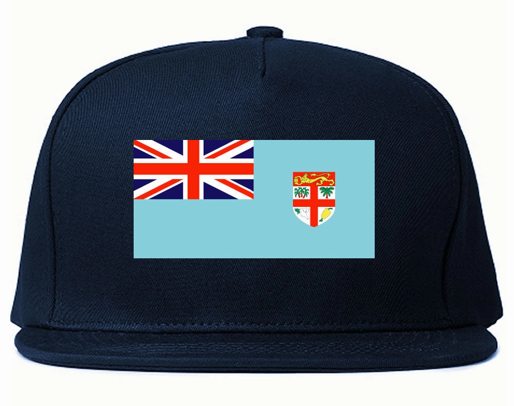 Fiji Flag Country Printed Snapback Hat Cap