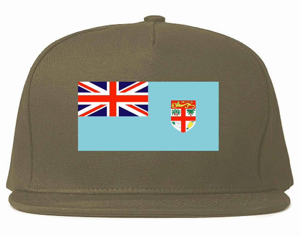 Fiji Flag Country Printed Snapback Hat Cap