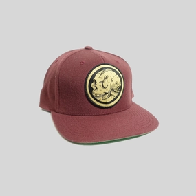 Fish Factory Maroon Snapback by Jeremy Fish